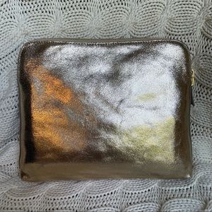 India Hicks Insider Clutch - Gold Crackle New